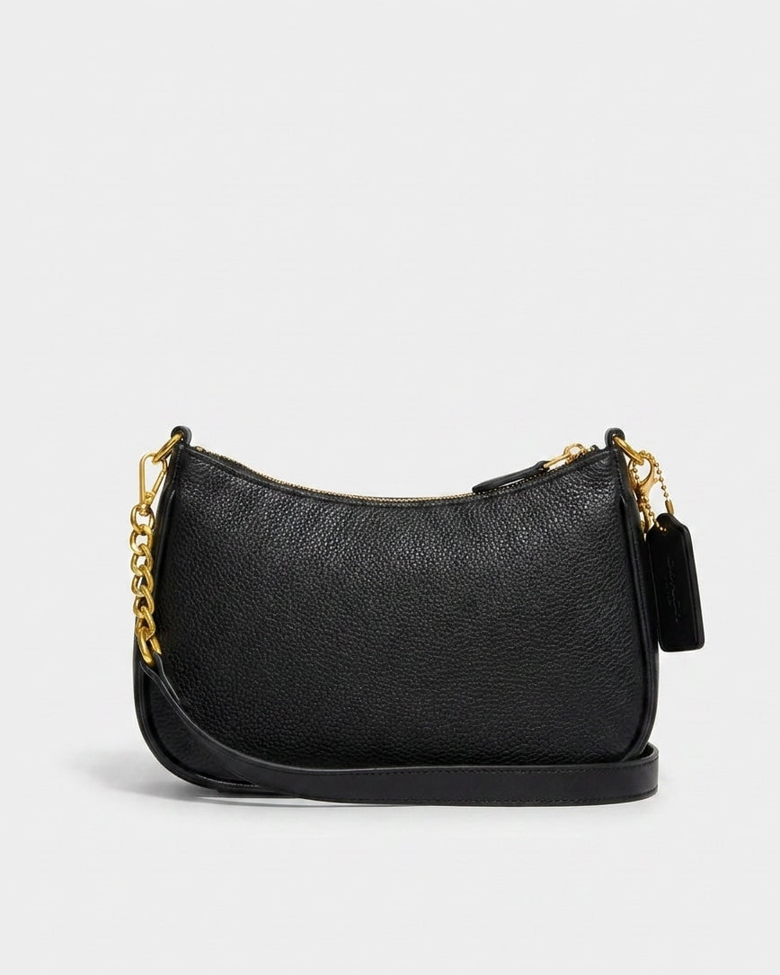 Chain Strap Crescent Shoulder Bag
