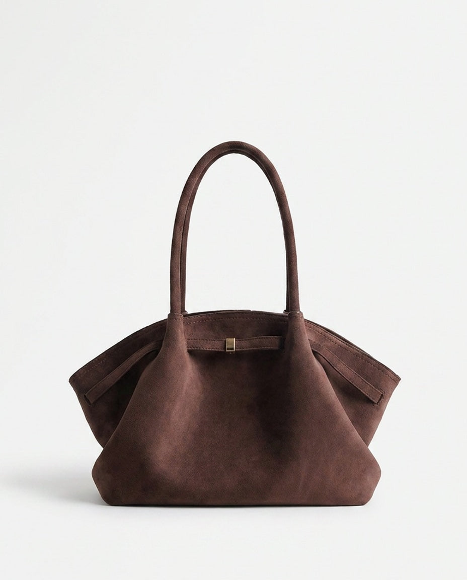 Soft Pleated Winged Tote Bag