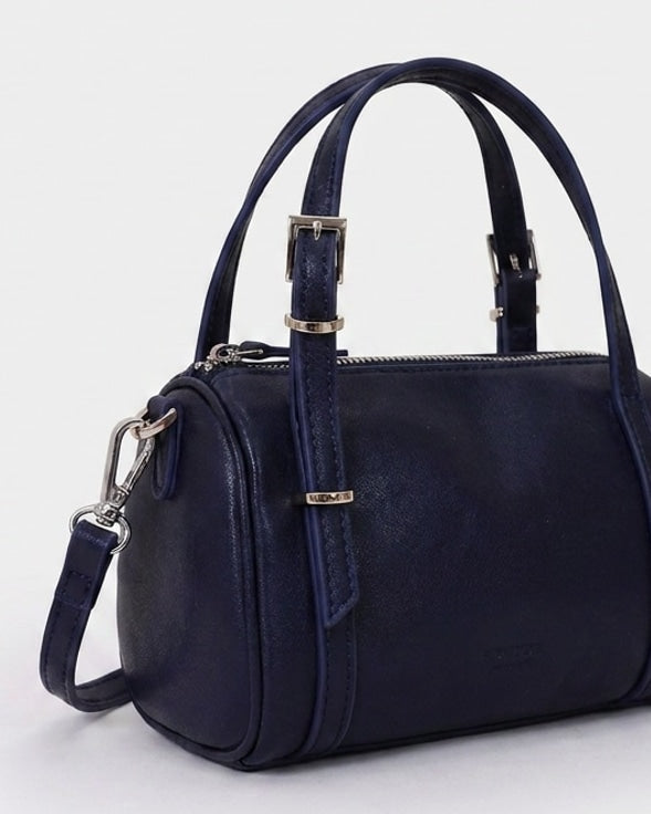 Structured Barrel Top Handle Bag