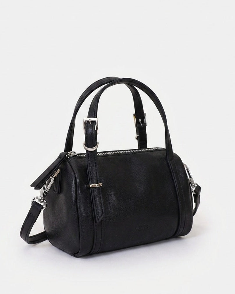 Structured Barrel Top Handle Bag