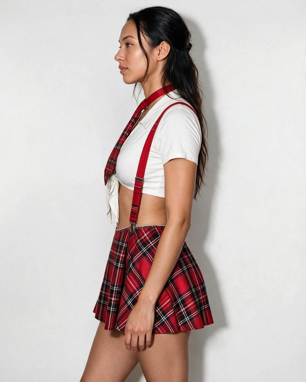 Plaid Schoolgirl Role Play Costume
