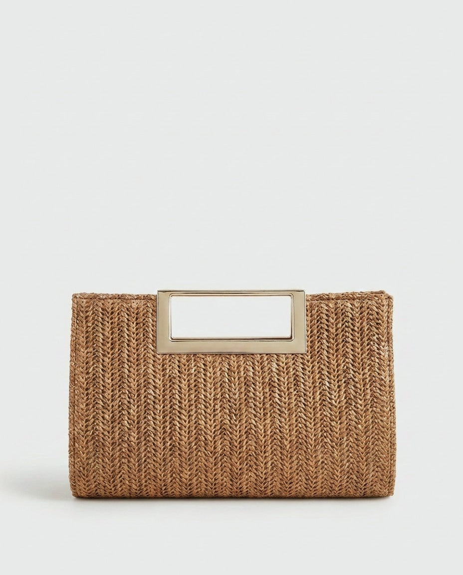 Woven Frame Mini Crossbody Bag
