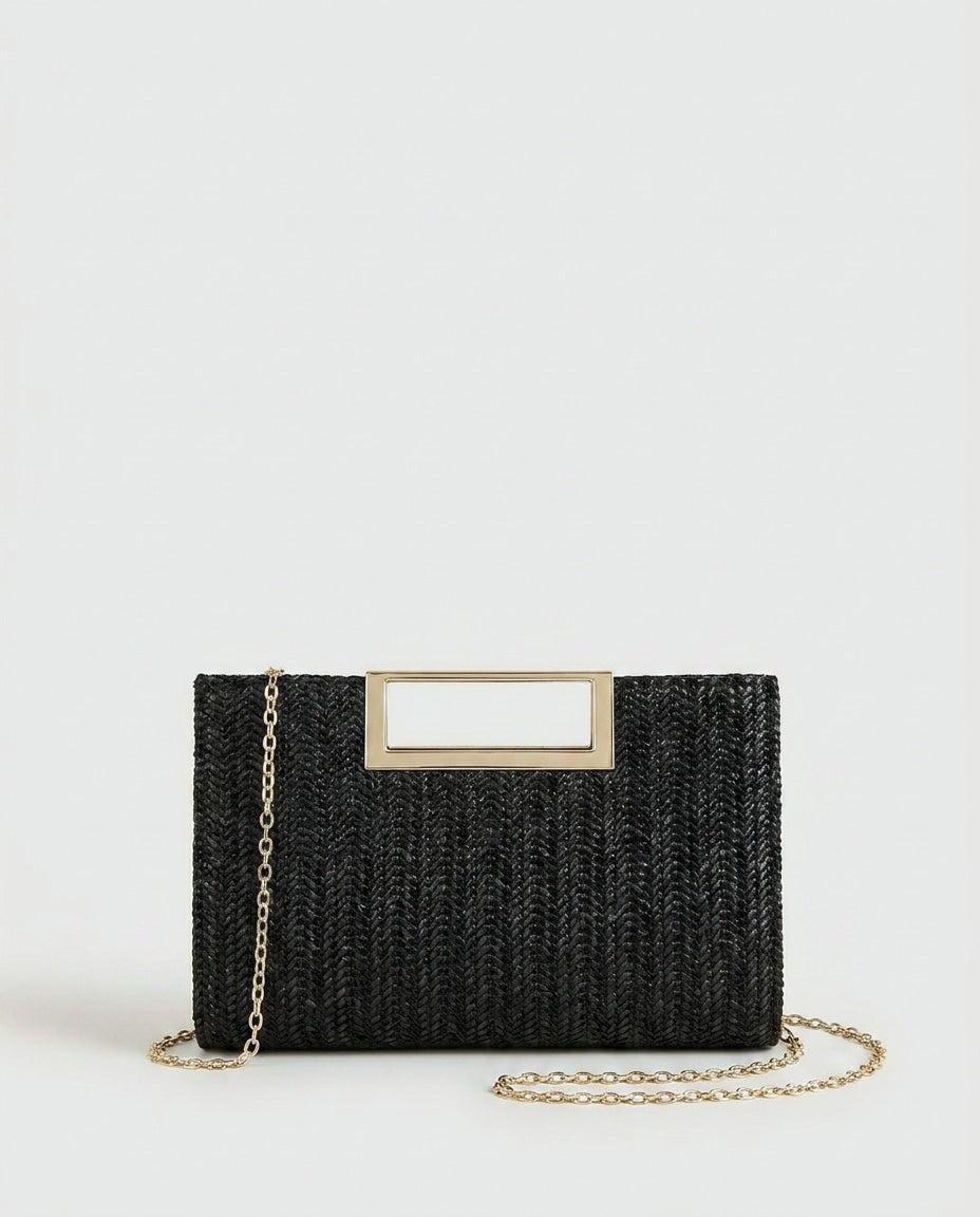 Woven Frame Mini Crossbody Bag
