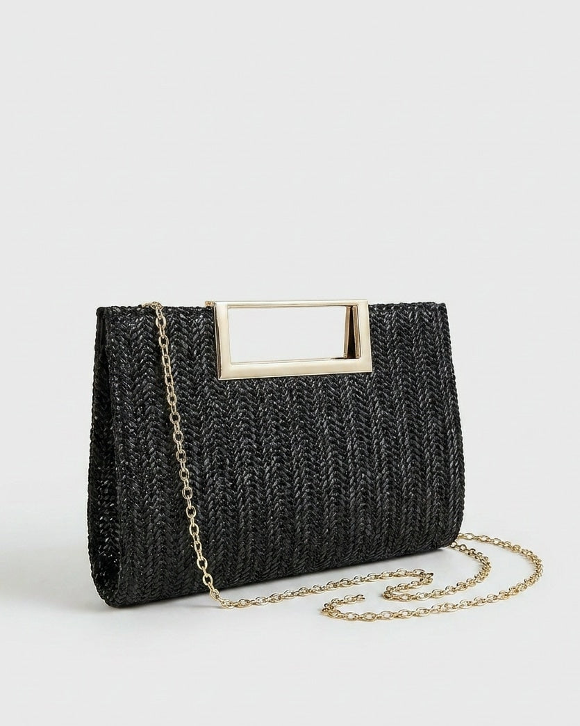Woven Frame Mini Crossbody Bag