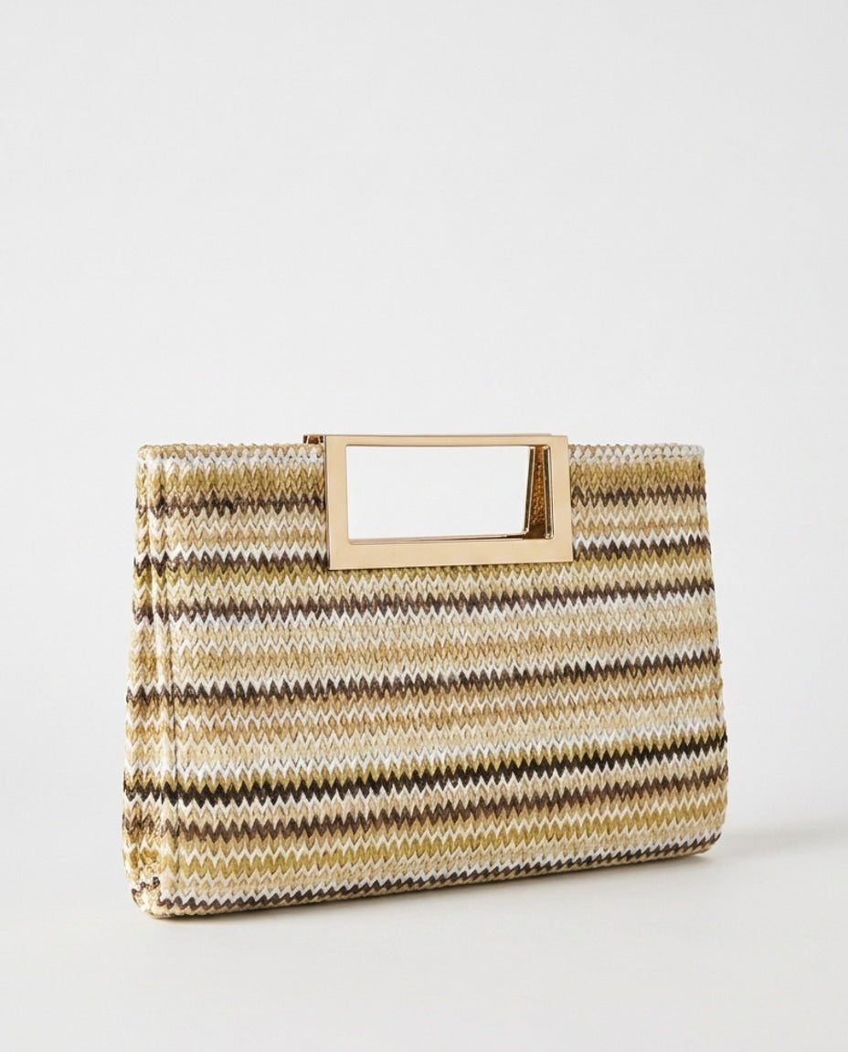 Woven Frame Mini Crossbody Bag