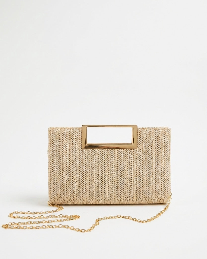Woven Frame Mini Crossbody Bag