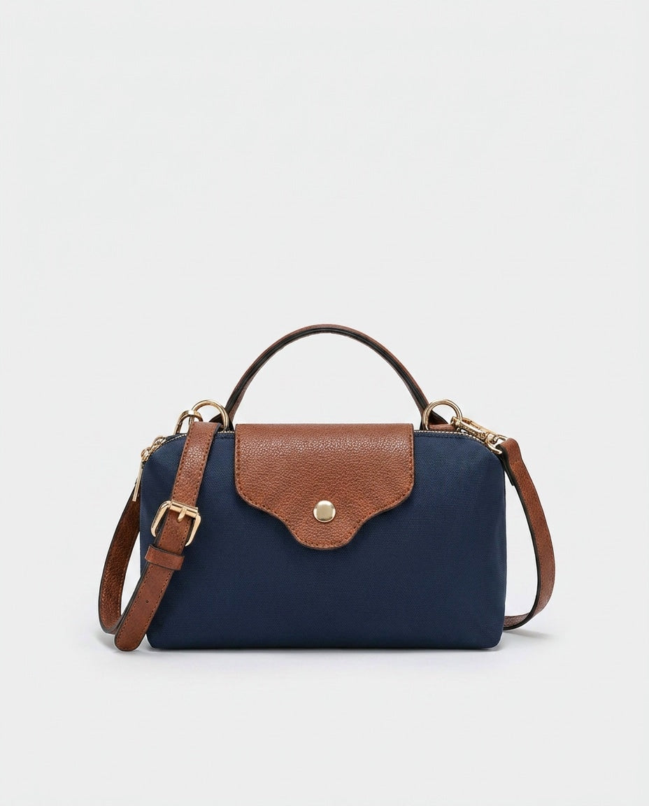 Scalloped Flap Mini Crossbody Bag