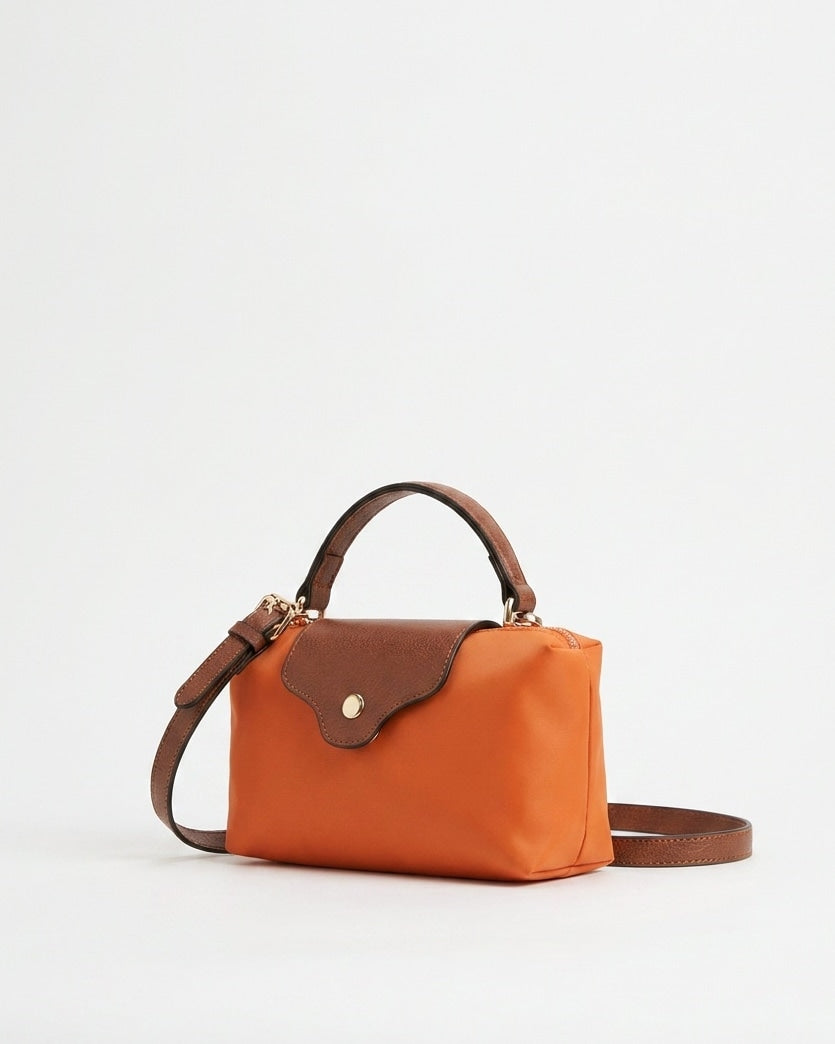 Scalloped Flap Mini Crossbody Bag