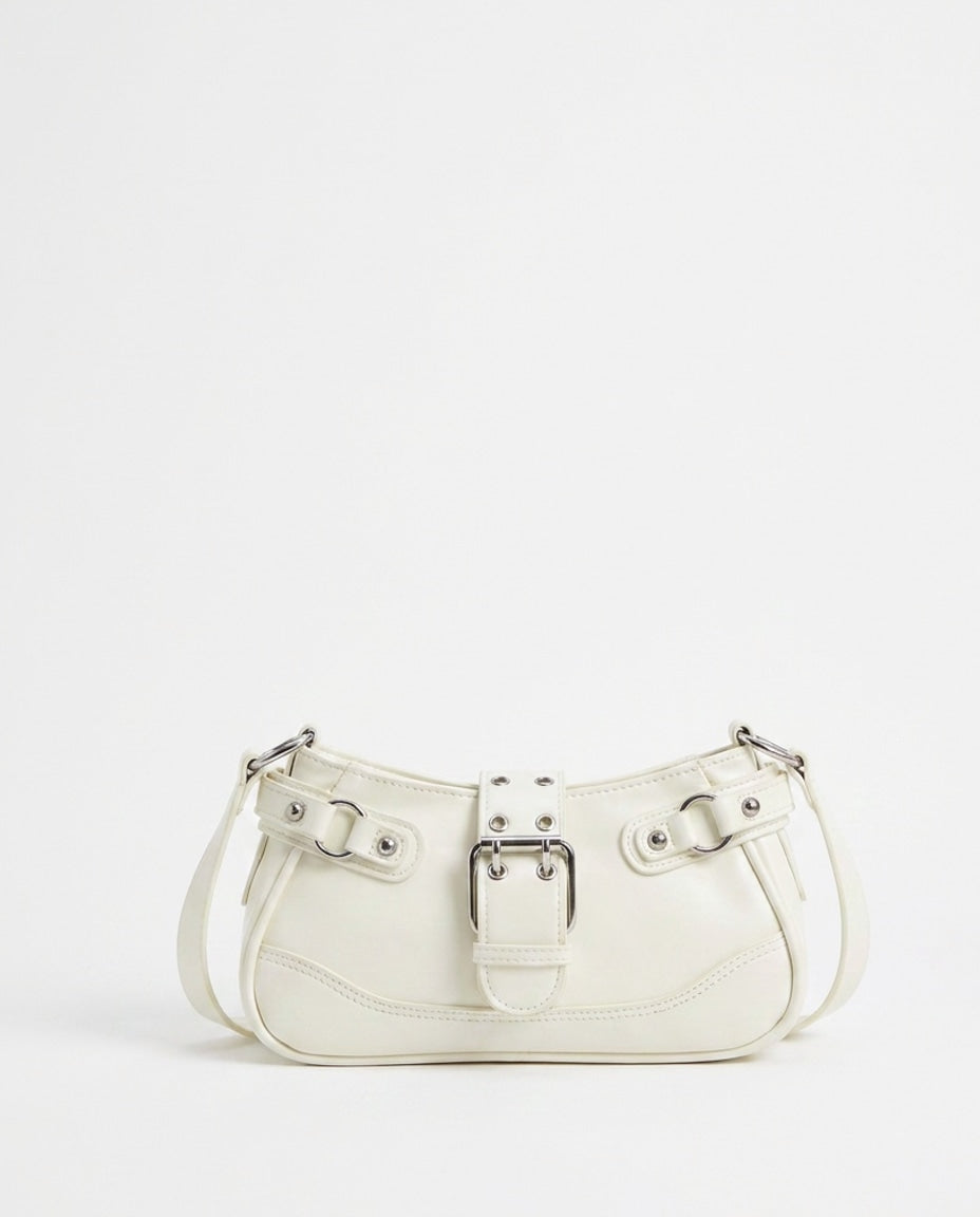 Buckle-Strap Mini Shoulder Bag
