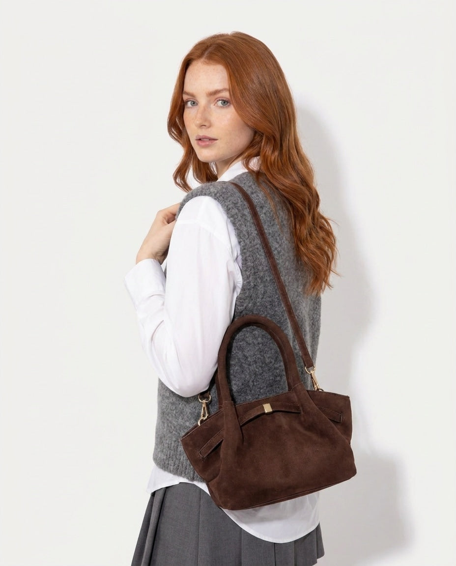 Slouchy Winged Mini Crossbody Bag