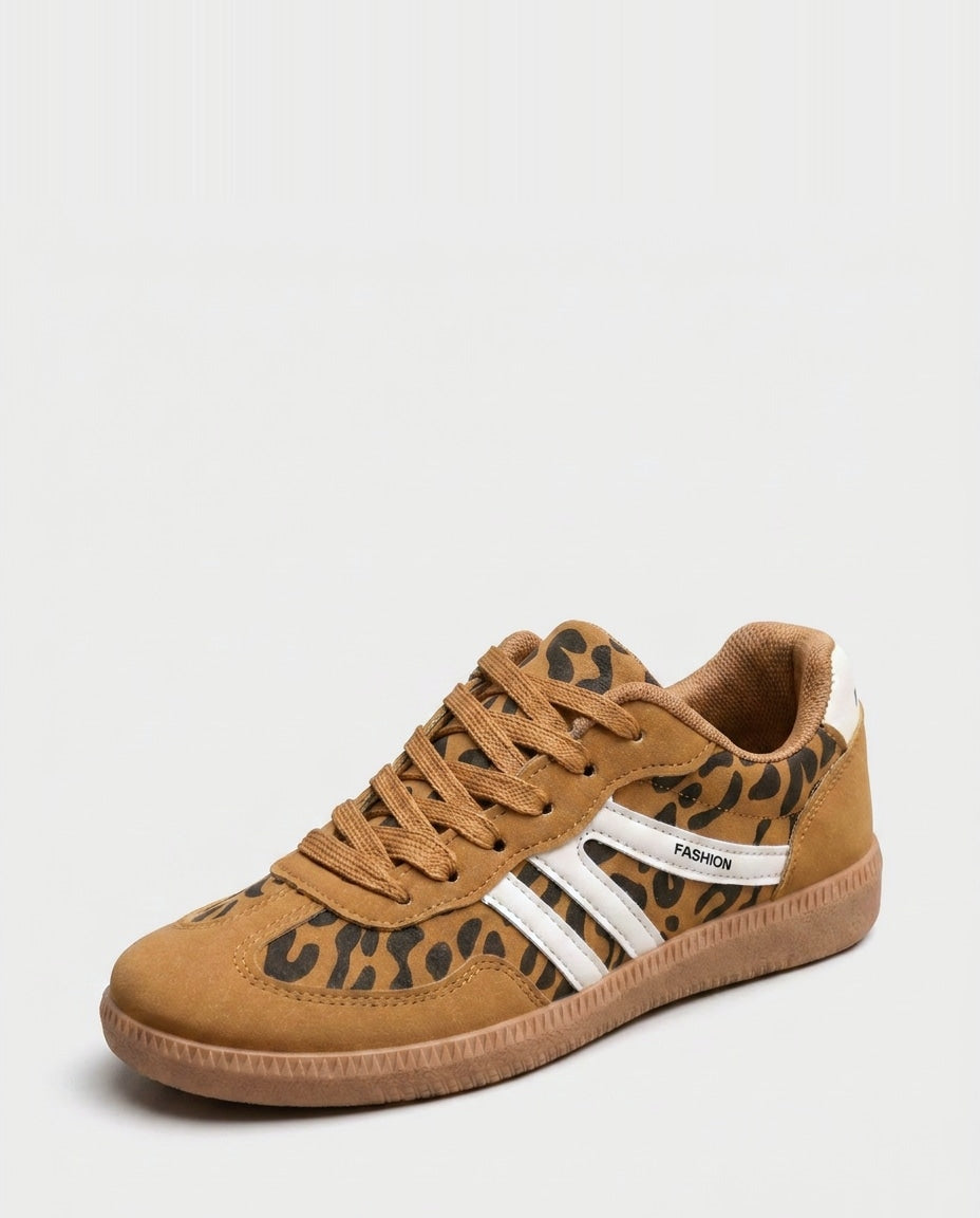 Retro Stripe Gum-Sole Trainers
