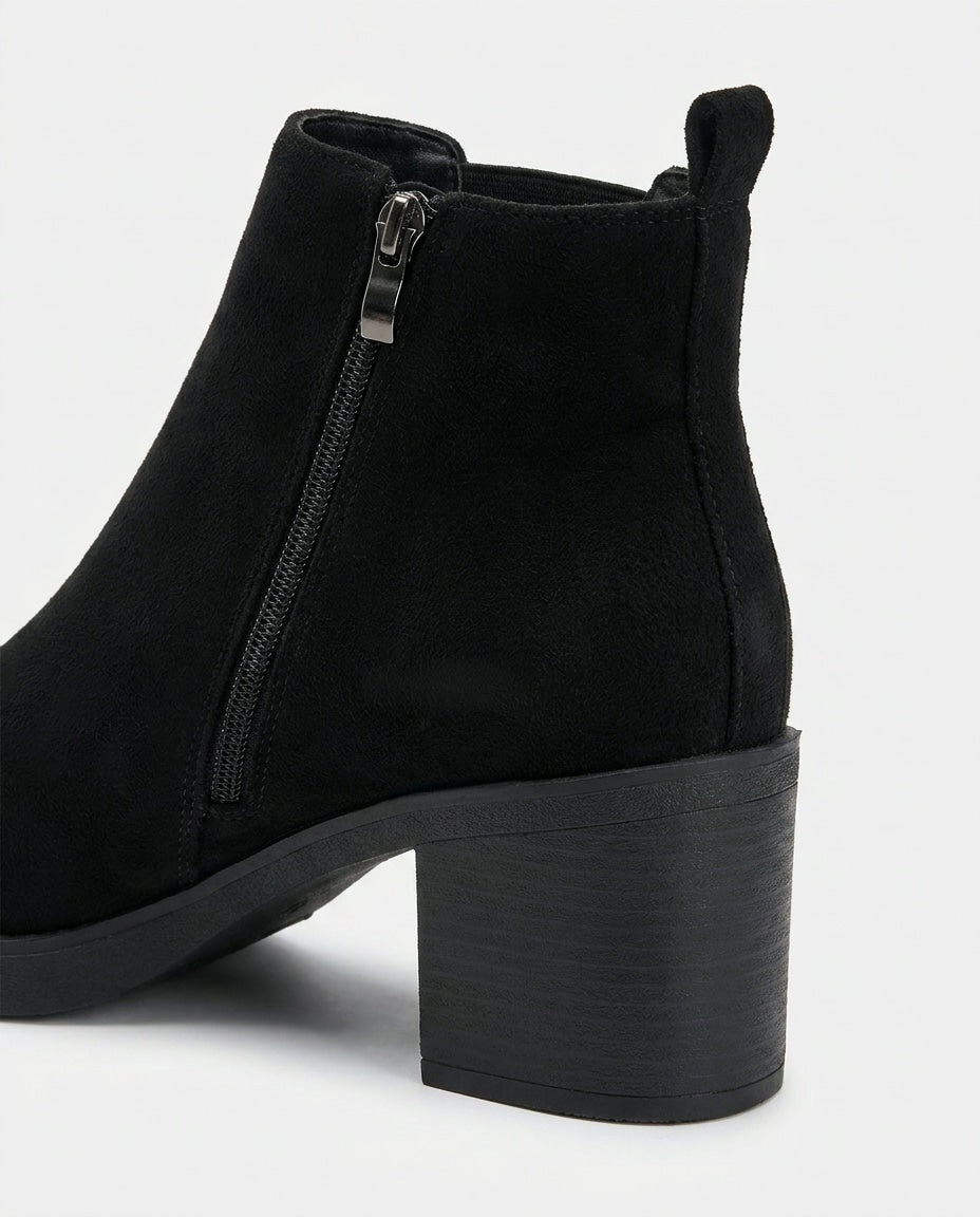 Platform Block Heel Chelsea Boots