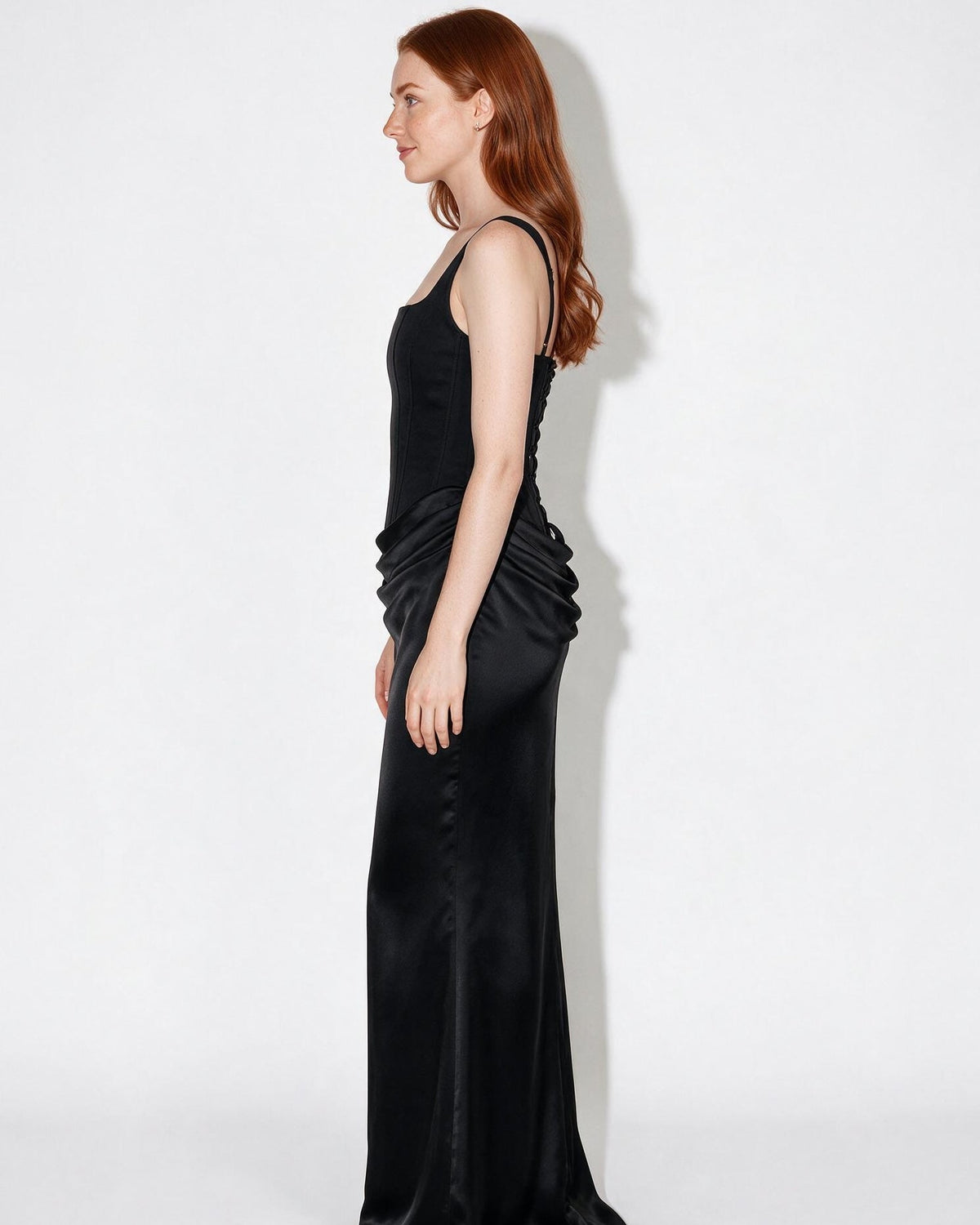 Corset Bodice Mermaid Maxi Dress
