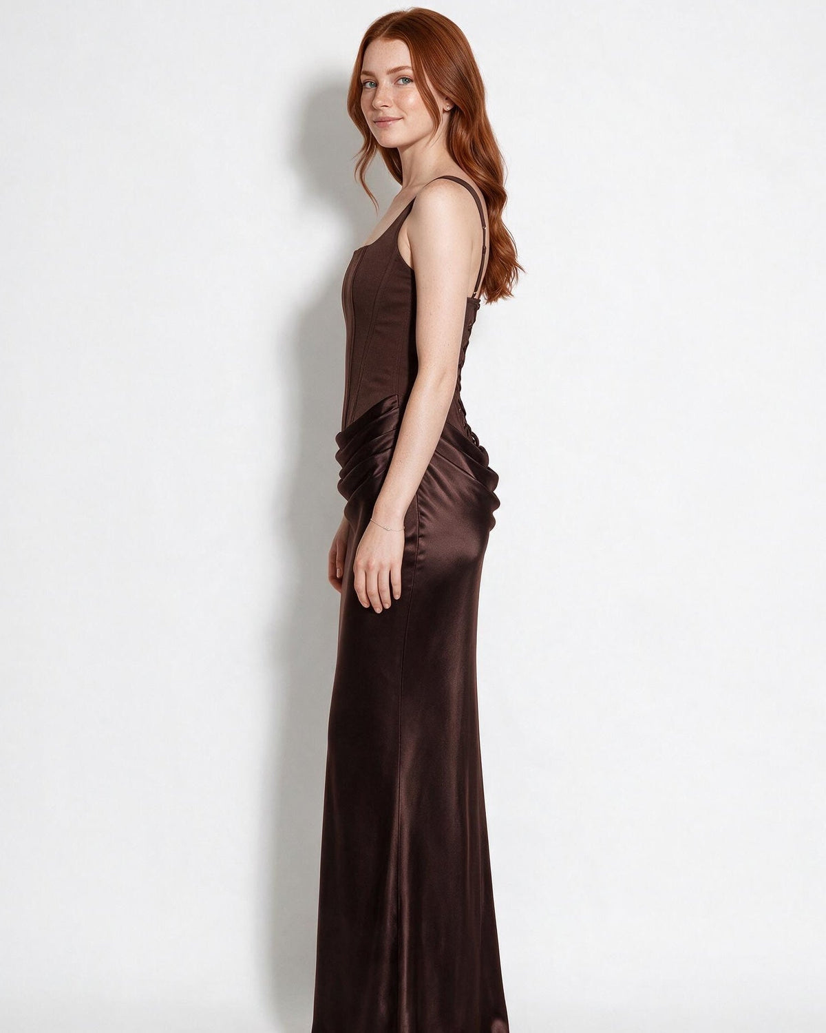 Corset Bodice Mermaid Maxi Dress