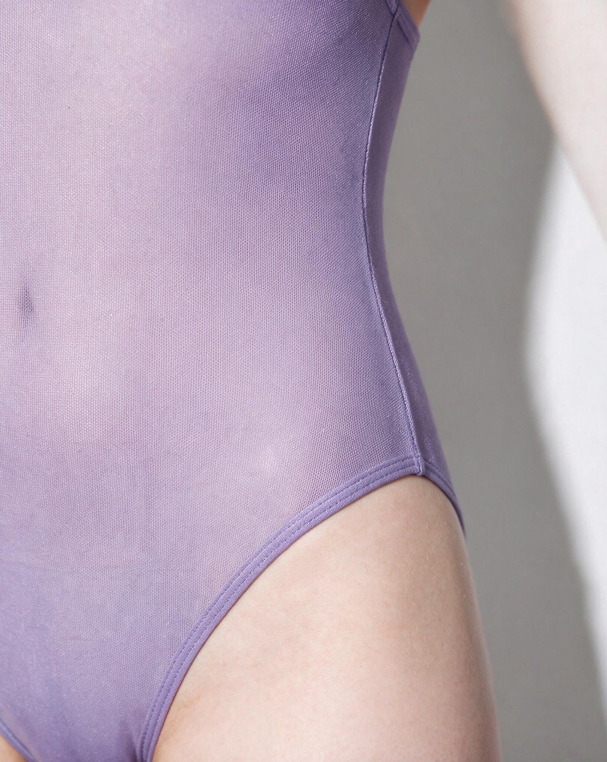 Sheer Mesh Spaghetti Strap Bodysuit