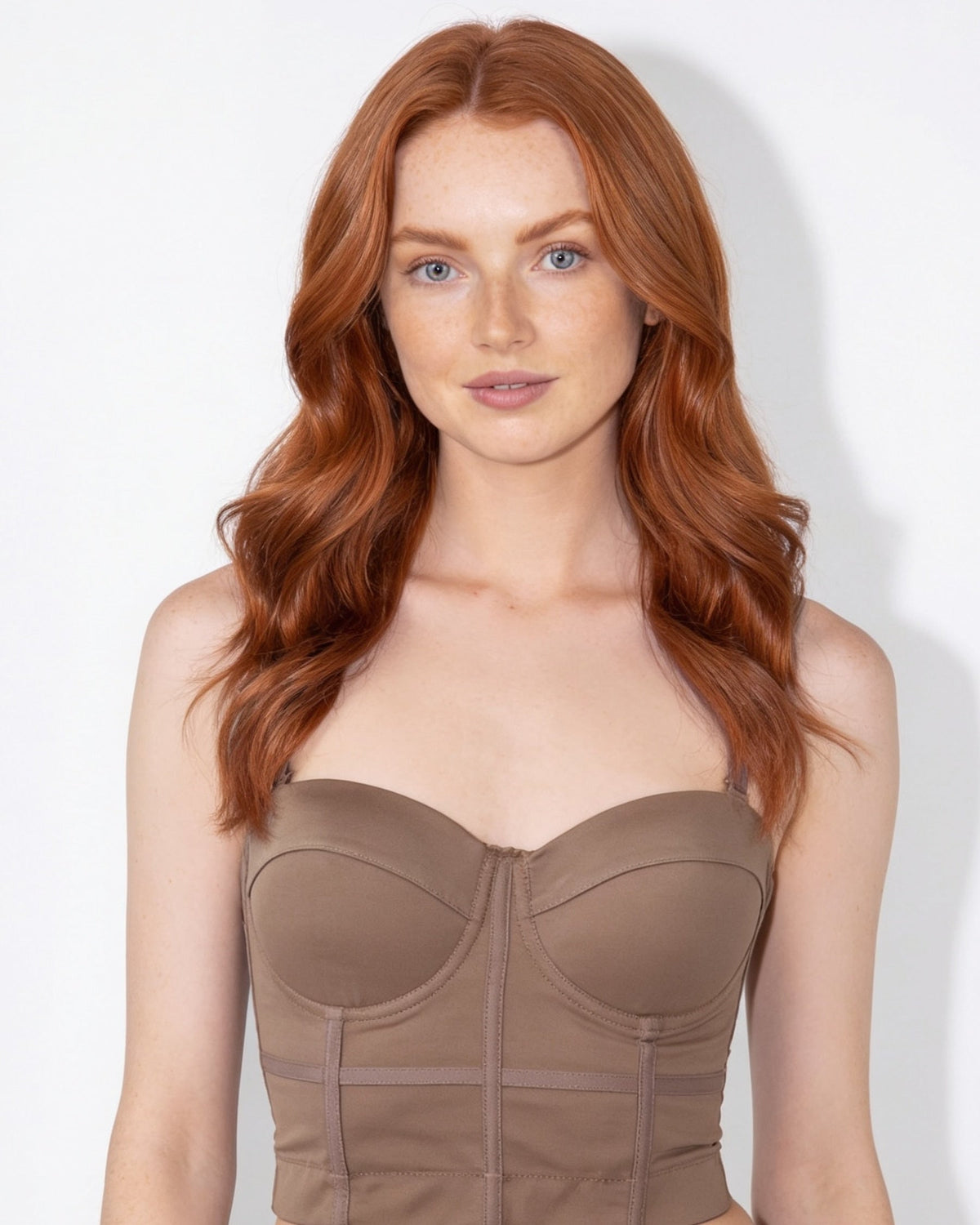 Seamed Underwire Crop Bustier