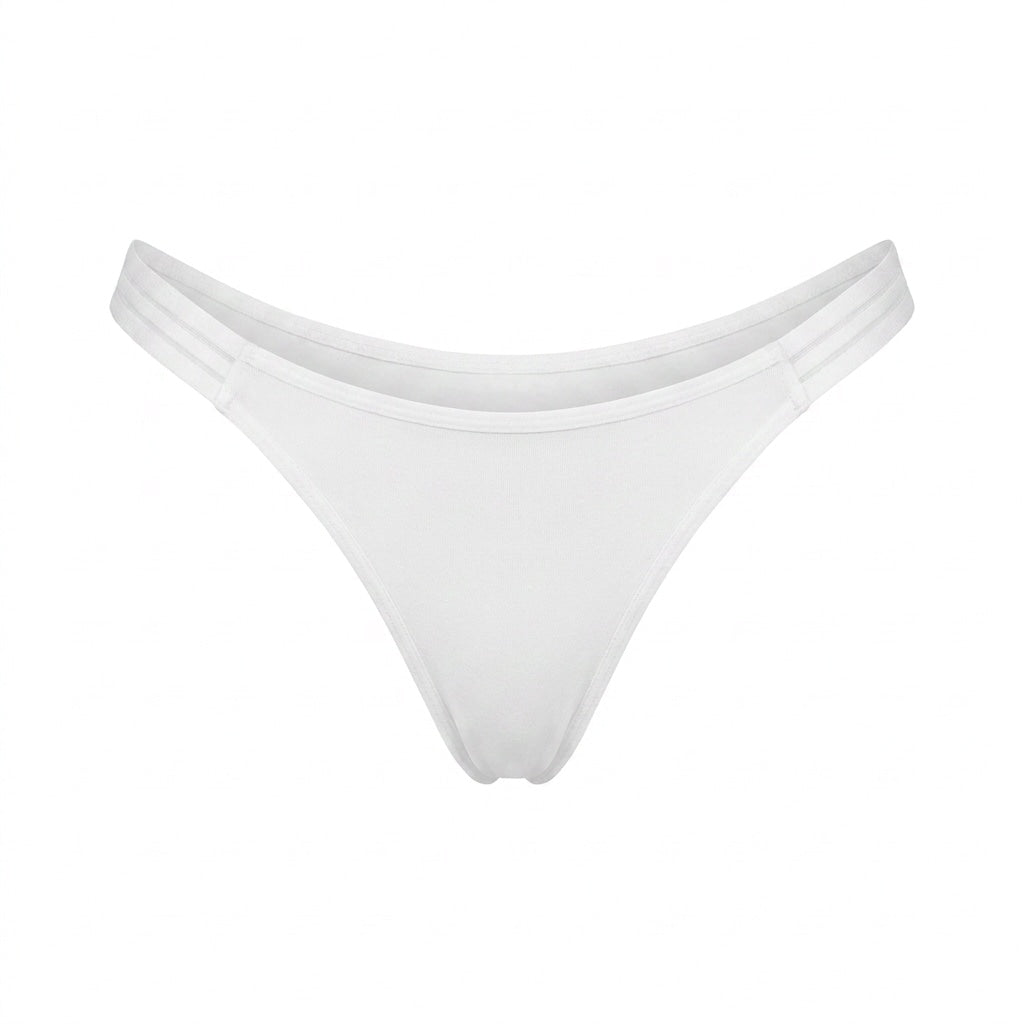 Sporty Striped Strap Thong