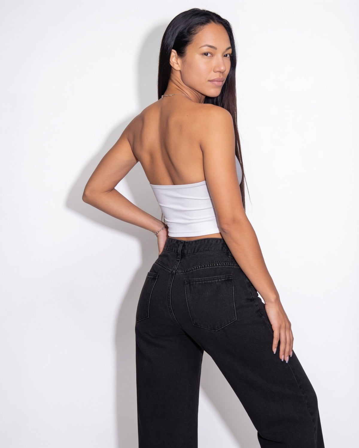 Baggy Wide-Leg Cotton Jeans