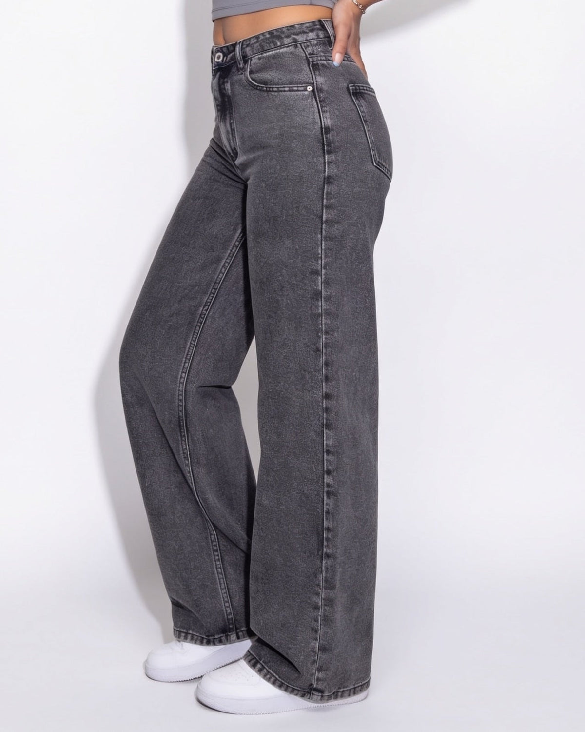 Baggy Wide-Leg Cotton Jeans