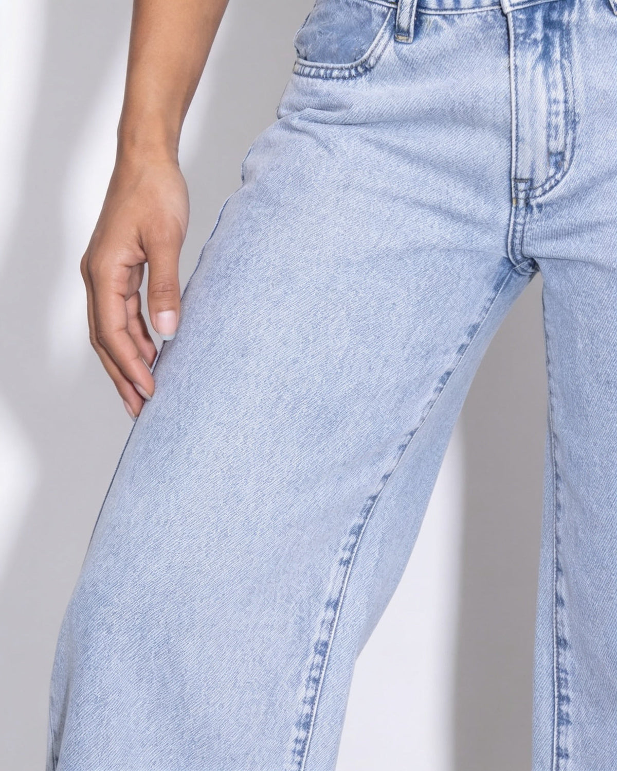 Baggy Wide-Leg Cotton Jeans