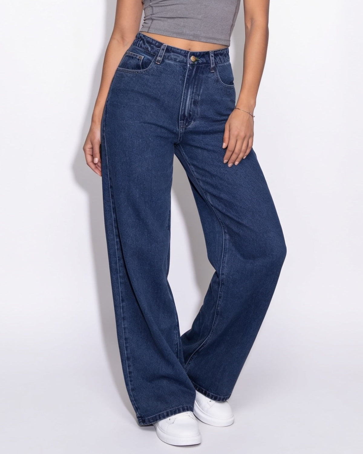 Baggy Wide-Leg Cotton Jeans