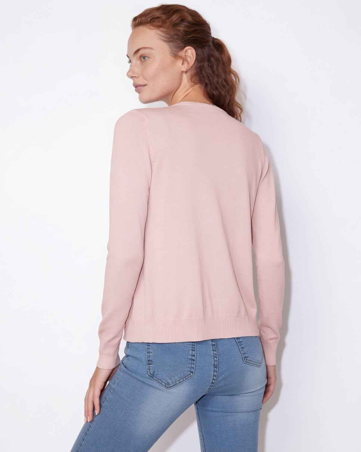 V-Neck Button Cardigan