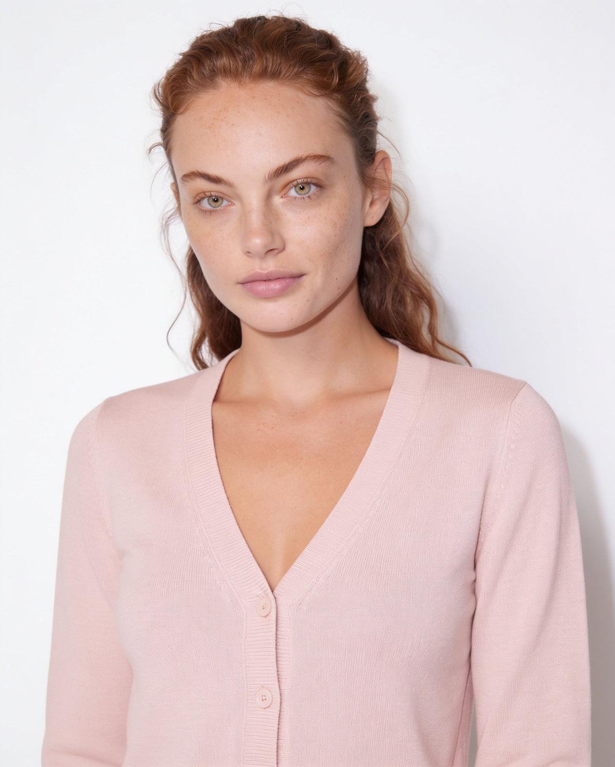 V-Neck Button Cardigan