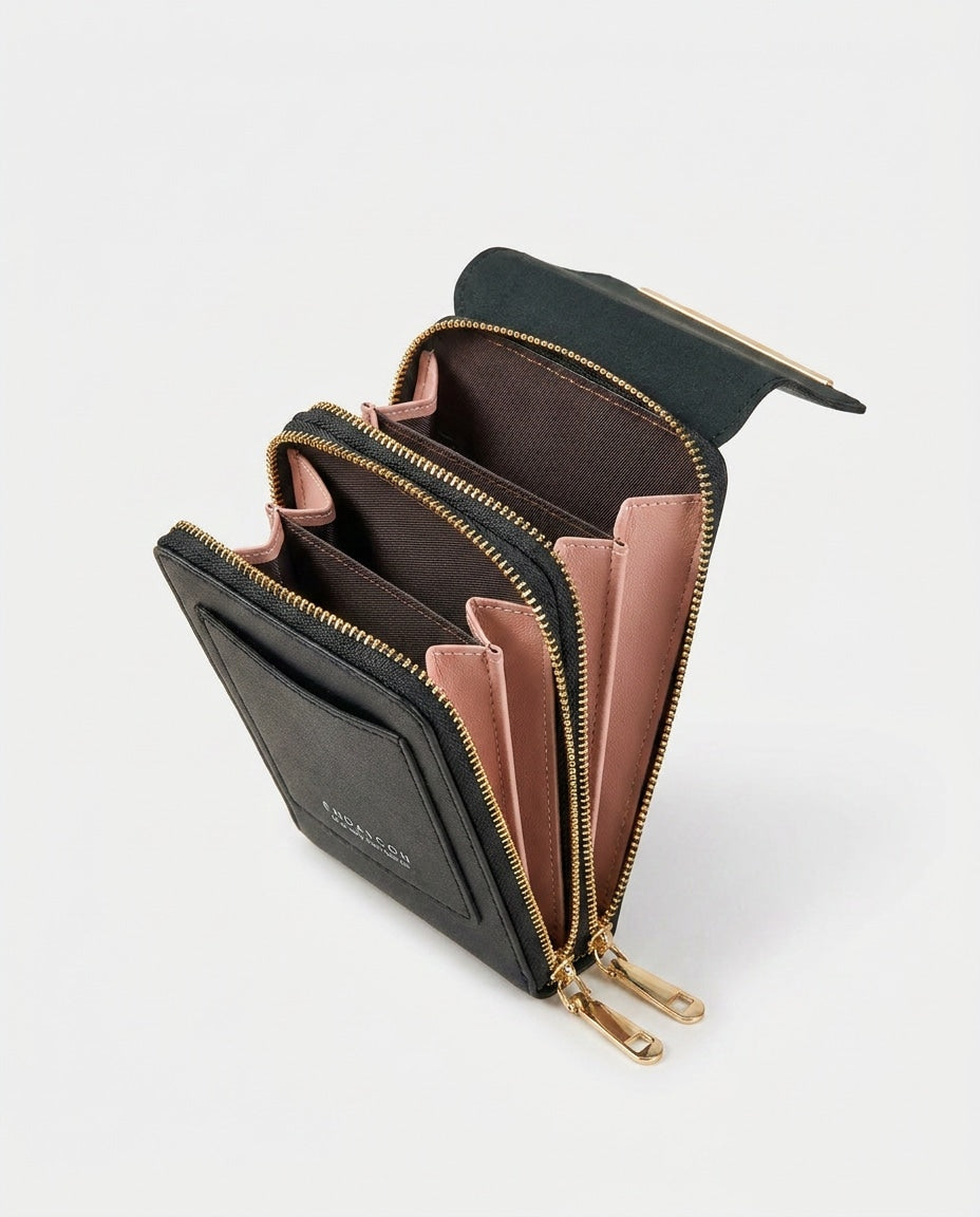 Metallic Bar Mini Crossbody Bag
