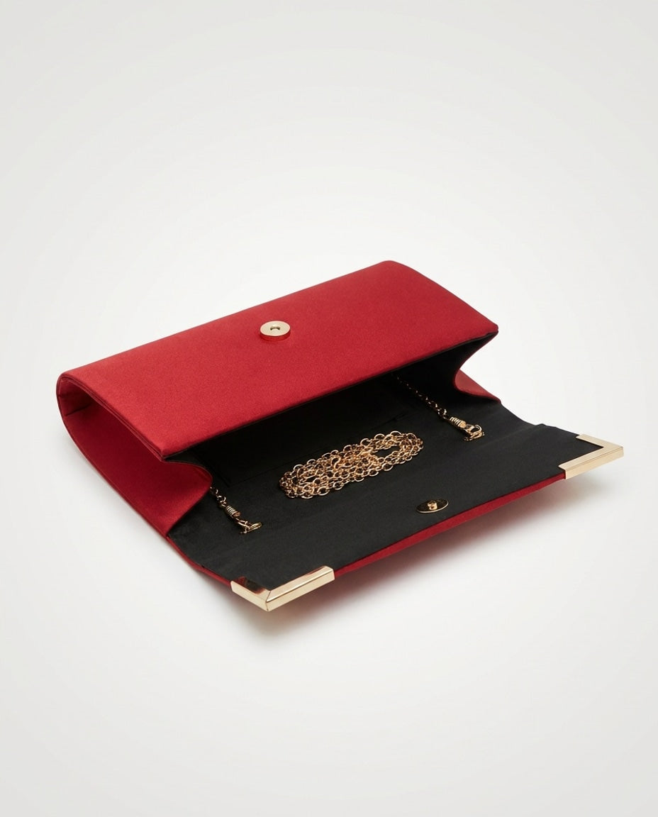 Chain Strap Envelope Clutch Bag