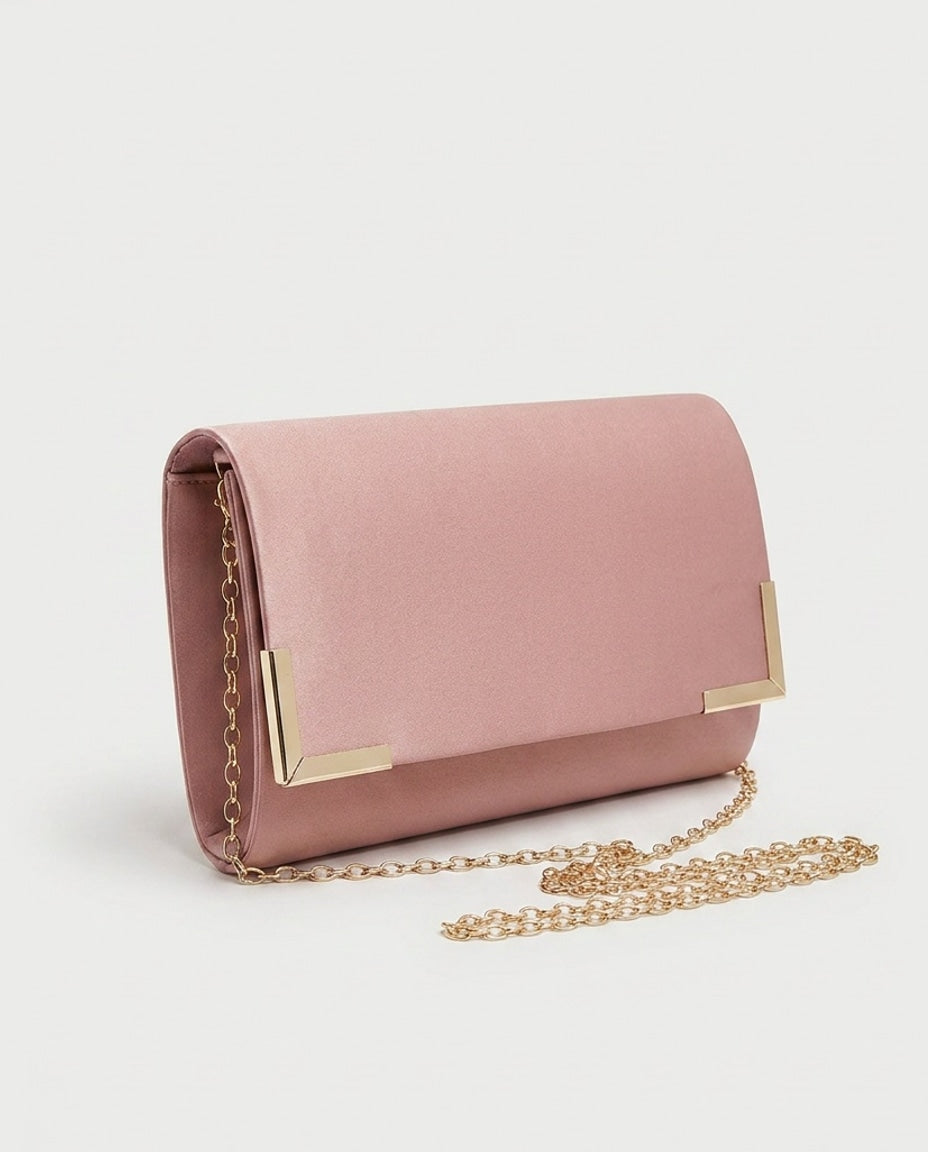 Chain Strap Envelope Clutch Bag