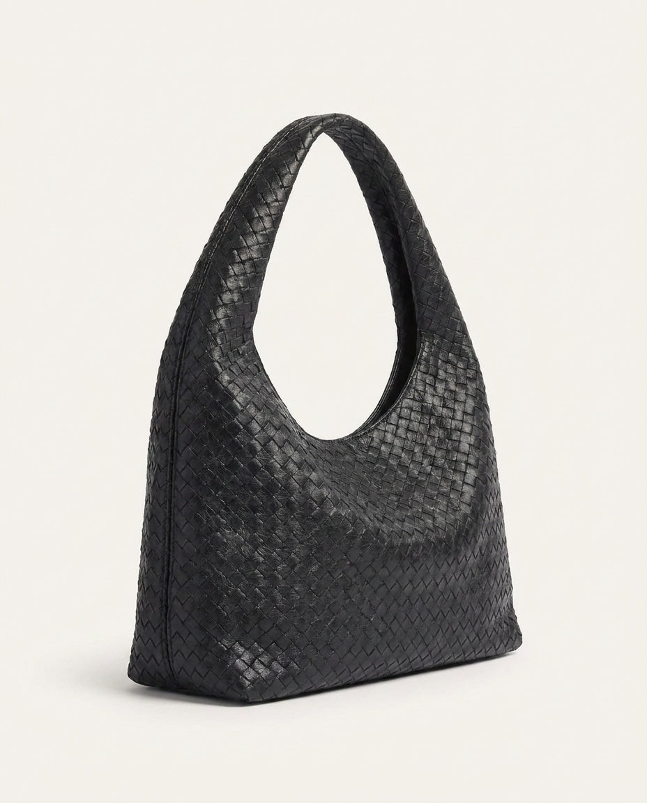 Woven Hobo Shoulder Bag