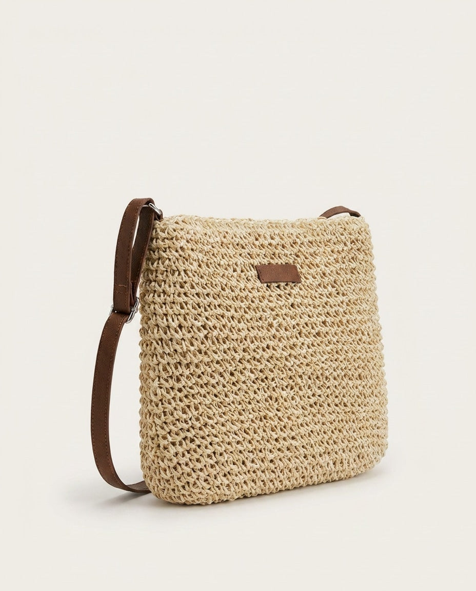 Woven Slouchy Hobo Bag