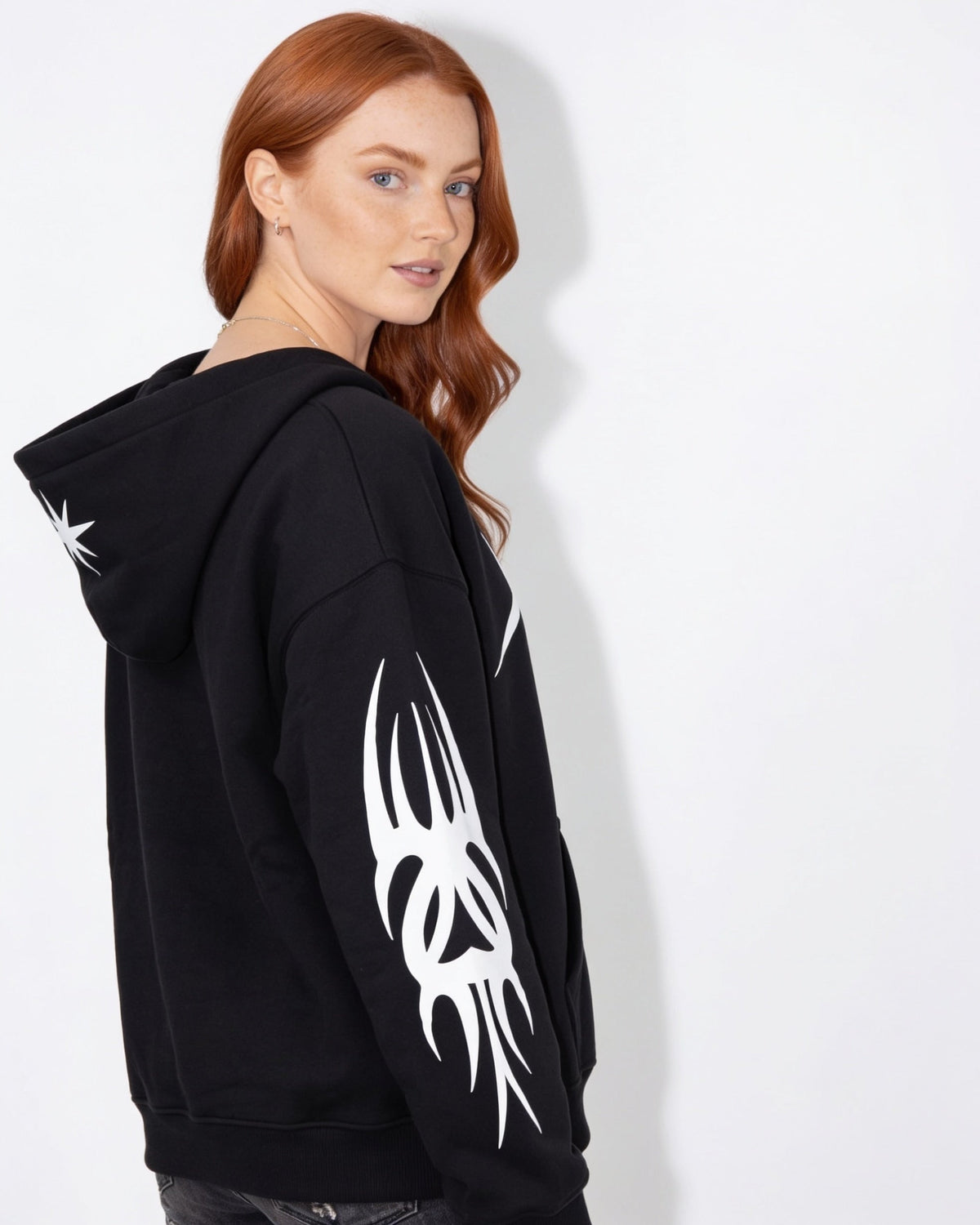 Star Graphic Oversized Hoodie