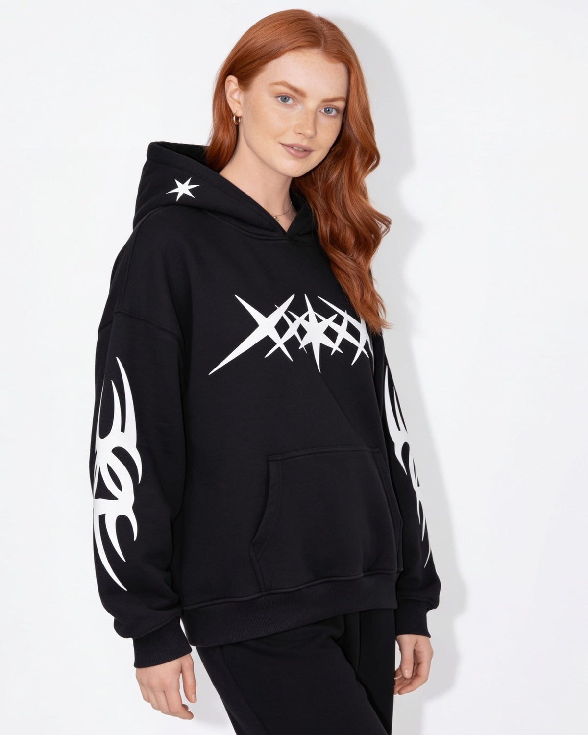 Star Graphic Oversized Hoodie