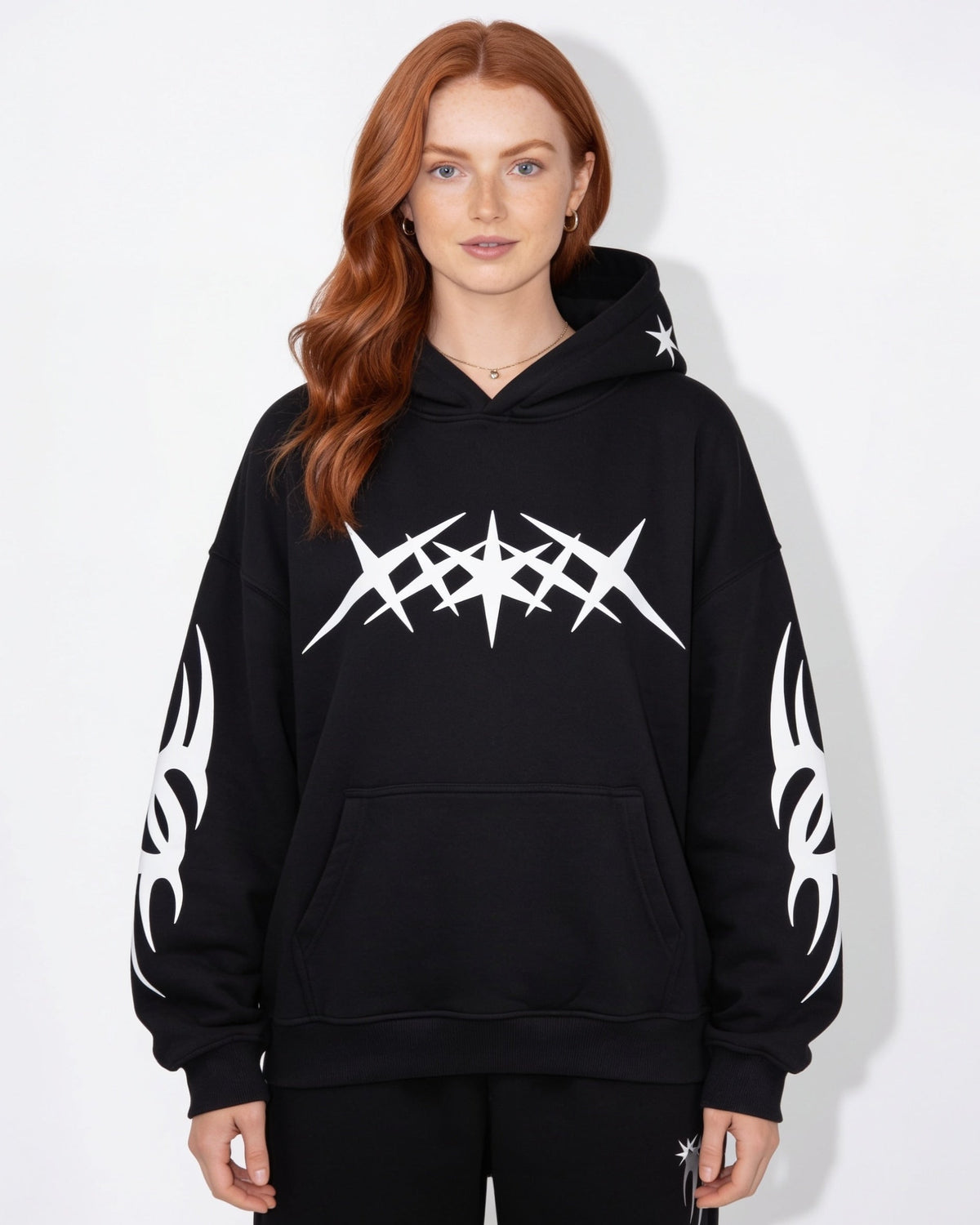 Star Graphic Oversized Hoodie