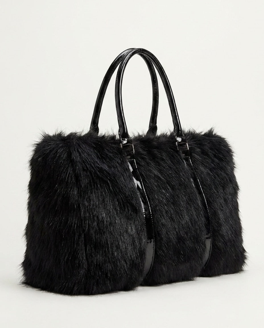 Textured Duffle Shoulder Bag