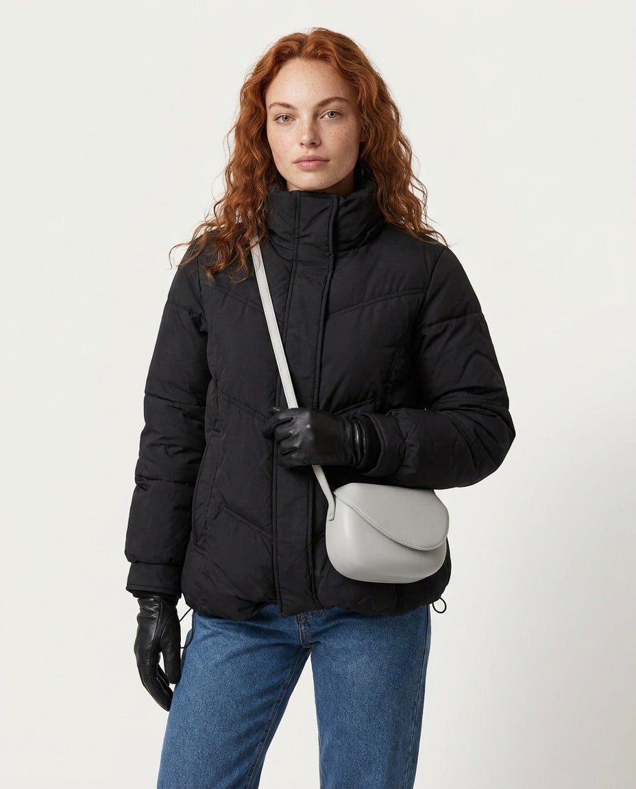 Curved Flap Mini Crossbody Bag