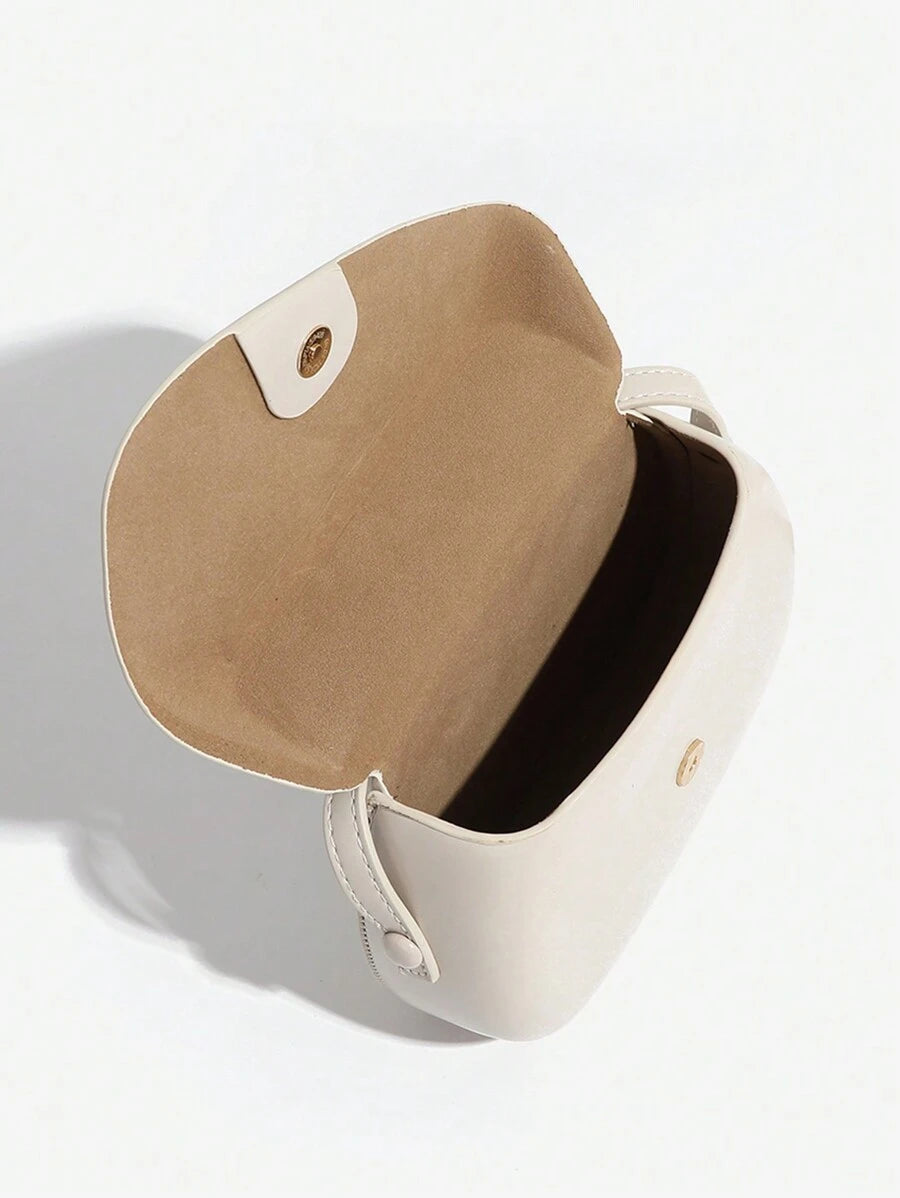 Curved Flap Mini Crossbody Bag