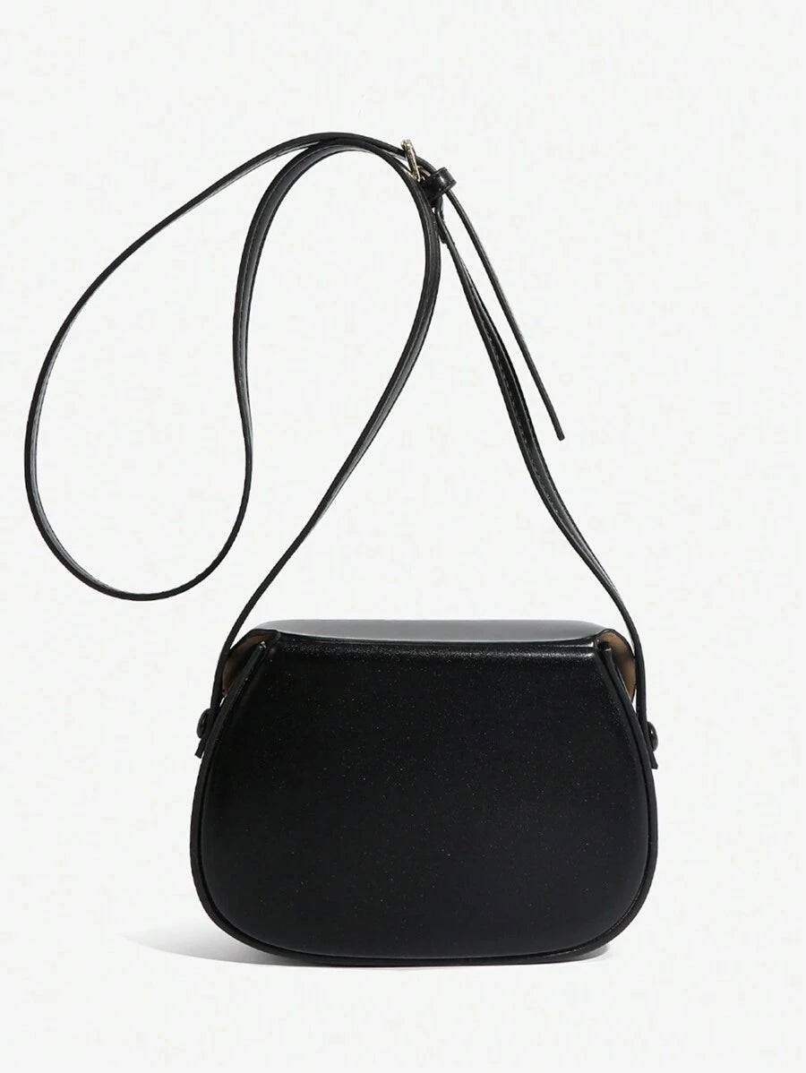 Curved Flap Mini Crossbody Bag