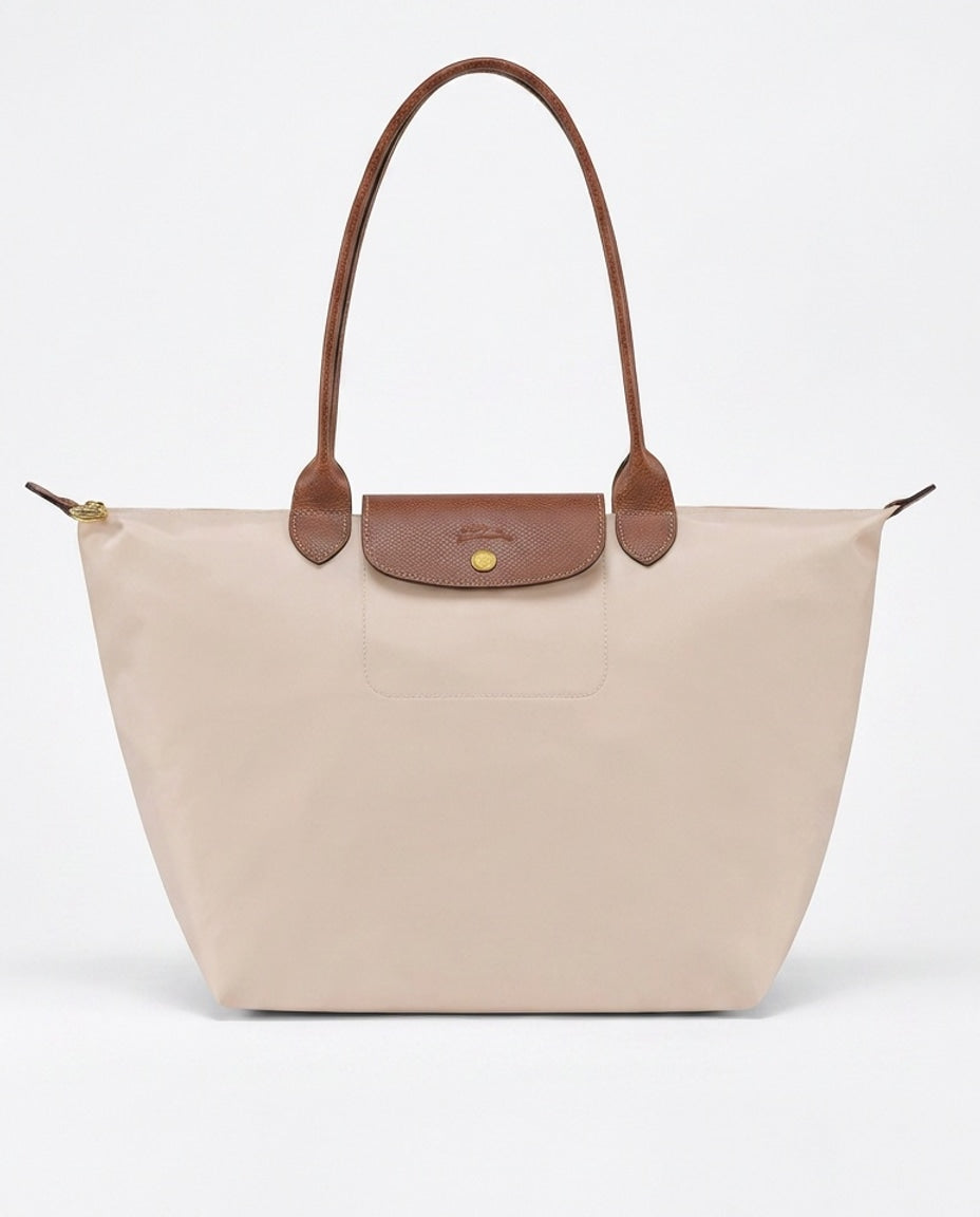 Structured Flap Pocket Tote Bag