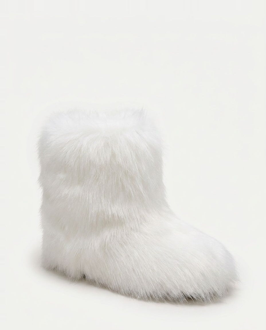 Chunky Shaggy Ankle Boots