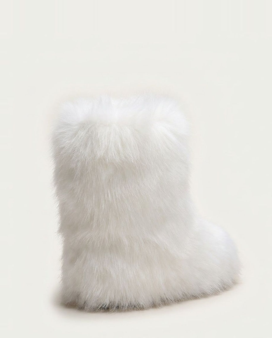 Chunky Shaggy Ankle Boots