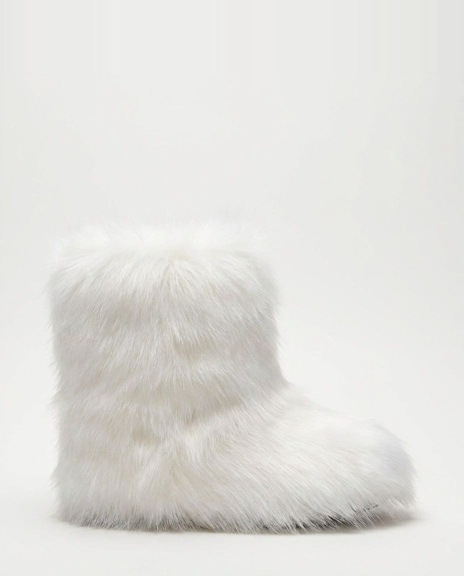 Chunky Shaggy Ankle Boots