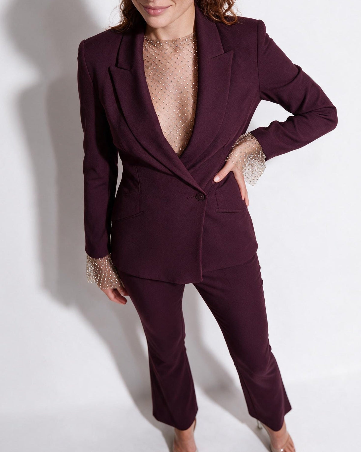 Single-Breasted Blazer and Trouser Co-ord