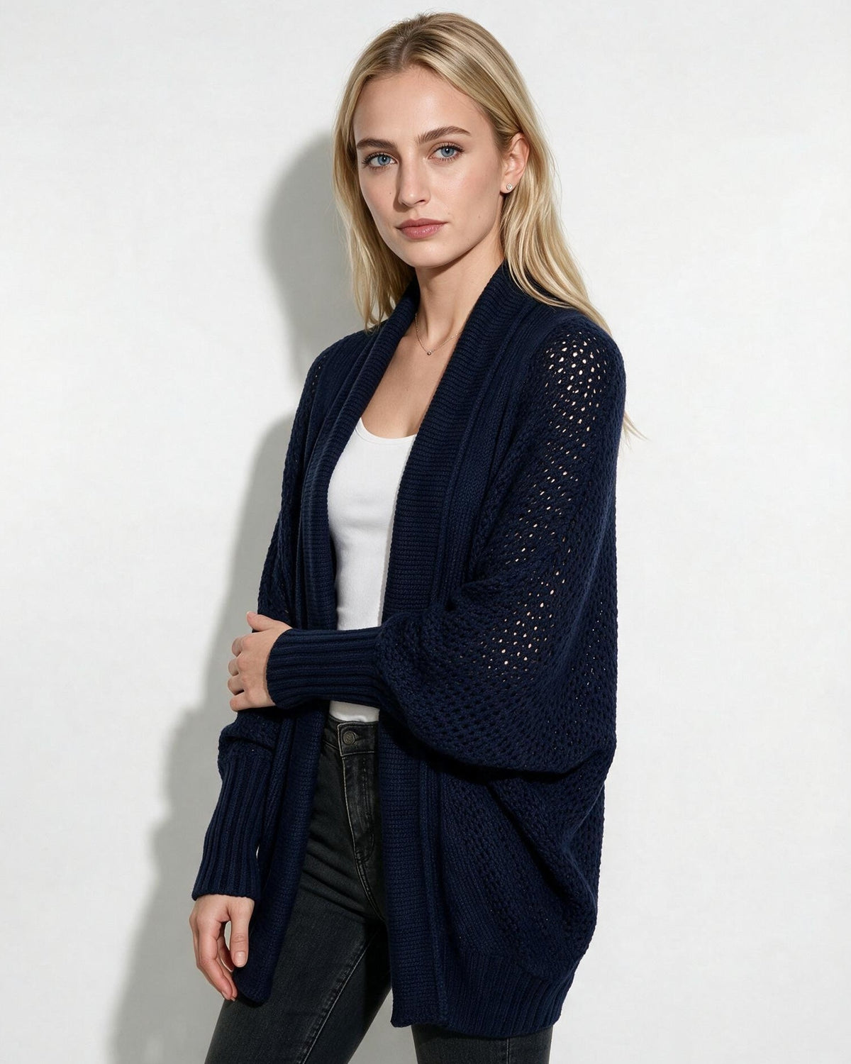 Dolman Sleeve Longline Cardigan