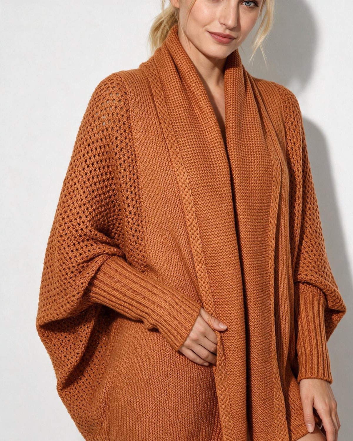 Dolman Sleeve Longline Cardigan