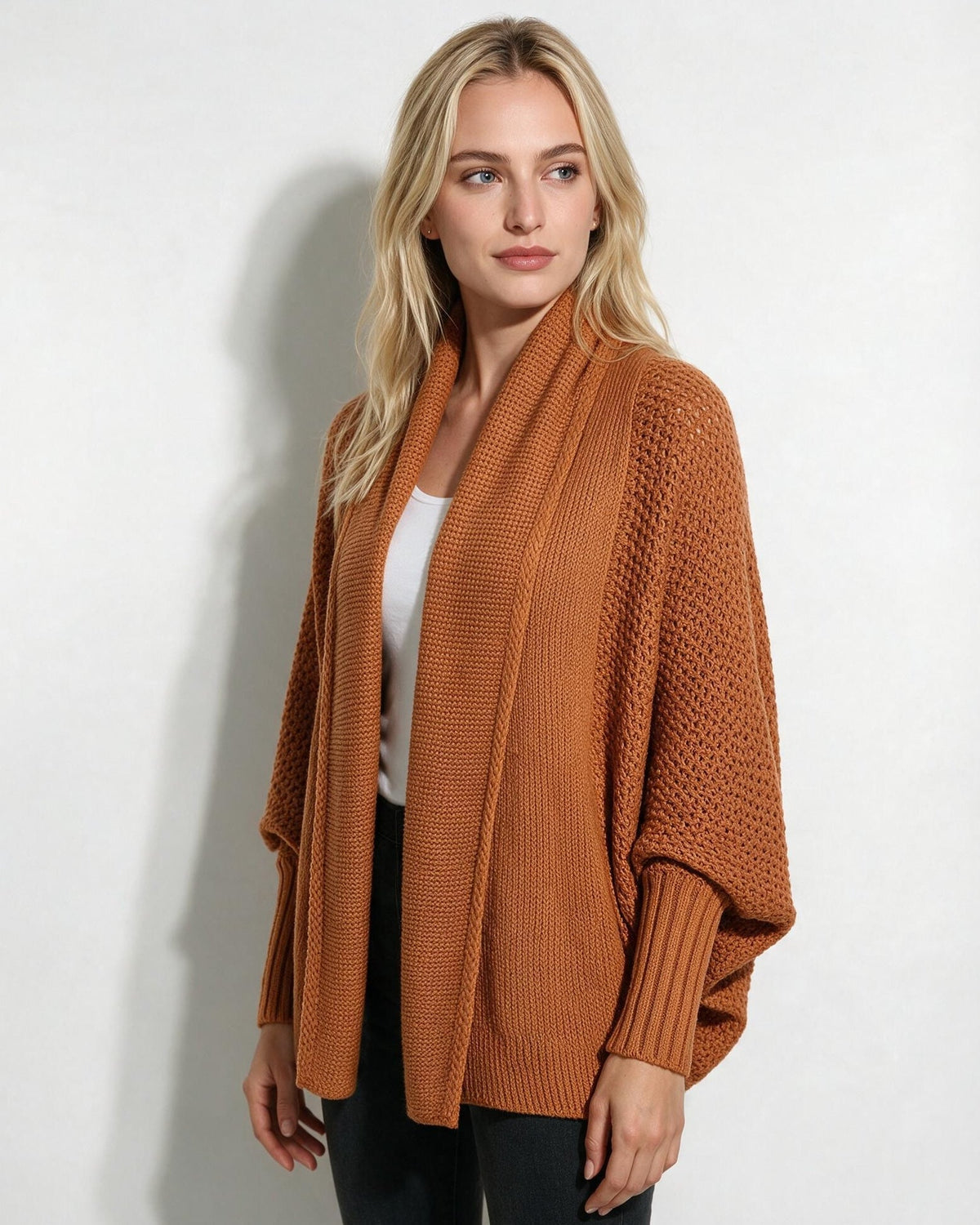 Dolman Sleeve Longline Cardigan