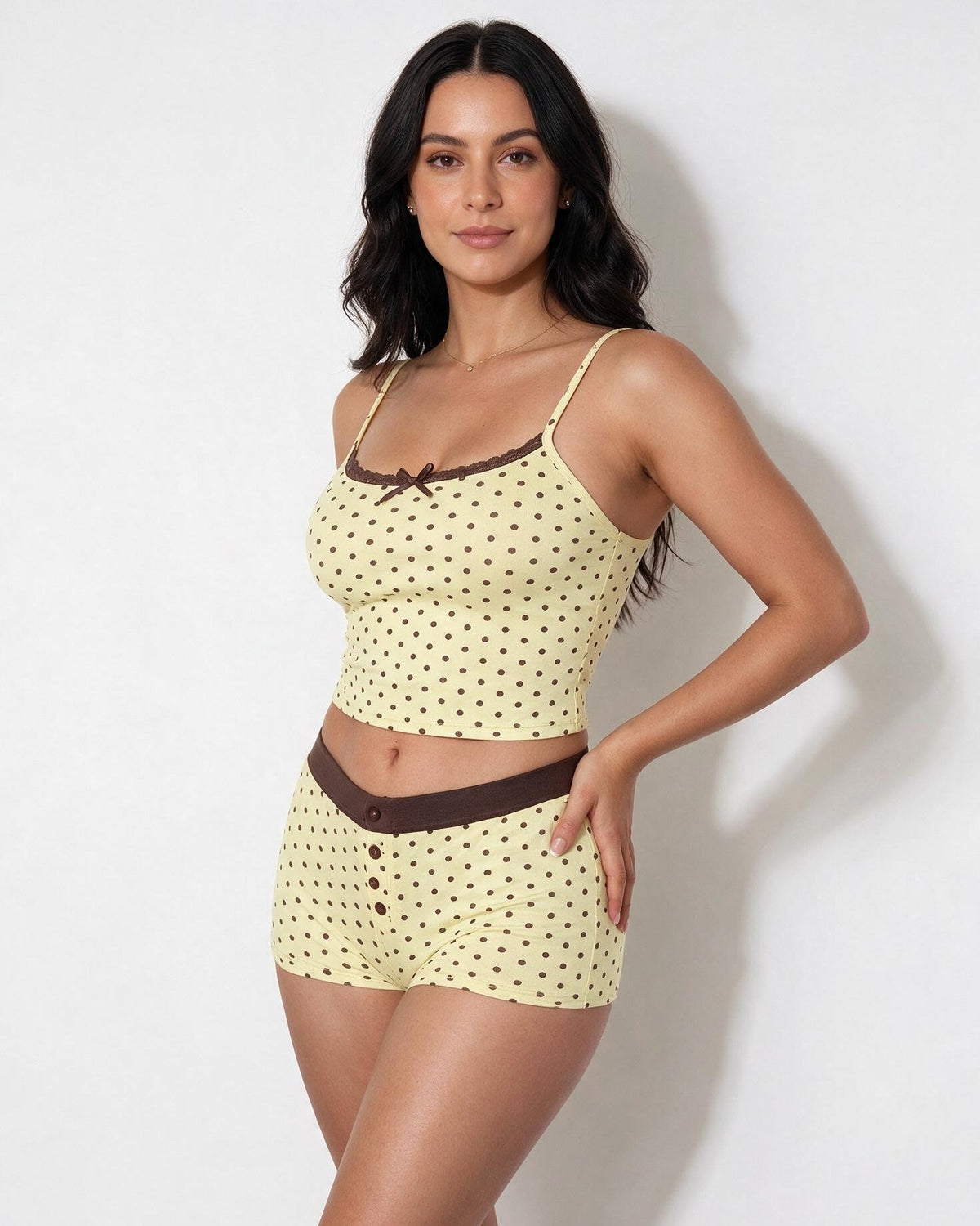 Polka Dot Cami & Shorts Pyjama Set