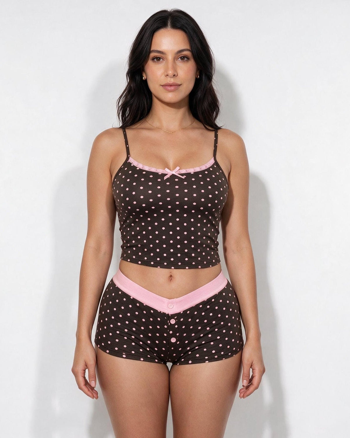 Polka Dot Cami & Shorts Pyjama Set