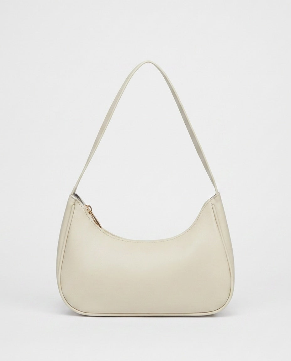 Zip-Top Crescent Mini Handbag